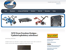 Tablet Screenshot of freedomdesigns.com